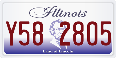 IL license plate Y582805