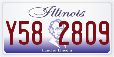 IL license plate Y582809