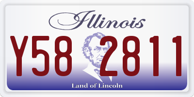IL license plate Y582811