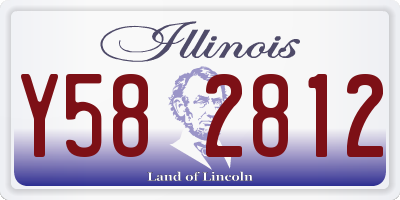 IL license plate Y582812
