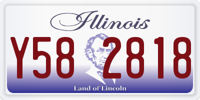 IL license plate Y582818
