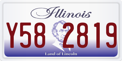 IL license plate Y582819