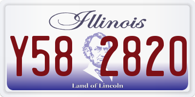 IL license plate Y582820
