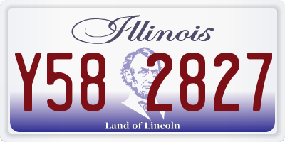 IL license plate Y582827