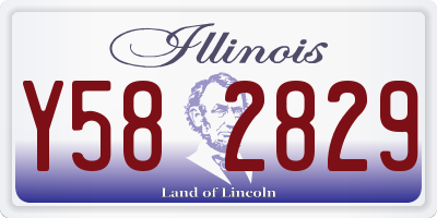 IL license plate Y582829