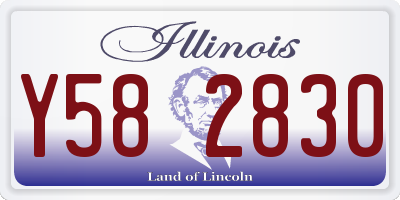 IL license plate Y582830