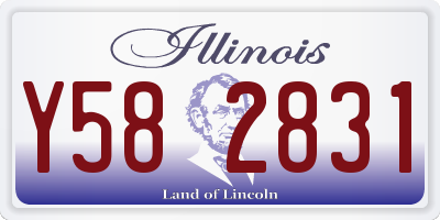 IL license plate Y582831