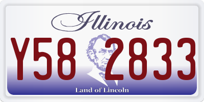 IL license plate Y582833