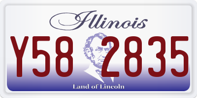 IL license plate Y582835