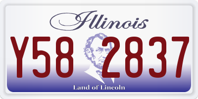 IL license plate Y582837
