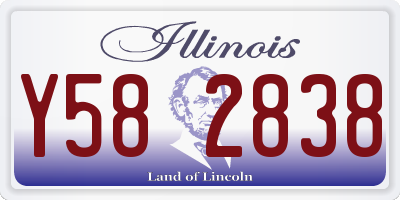 IL license plate Y582838
