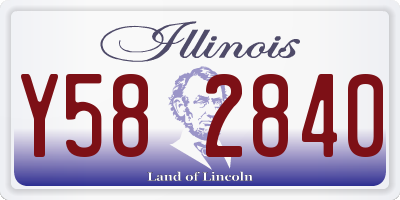IL license plate Y582840