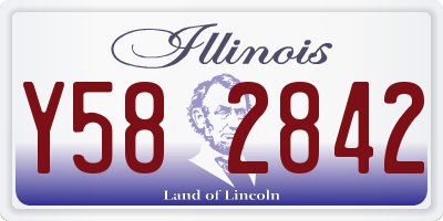 IL license plate Y582842