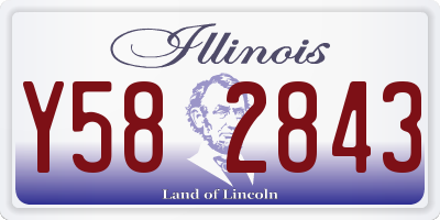 IL license plate Y582843