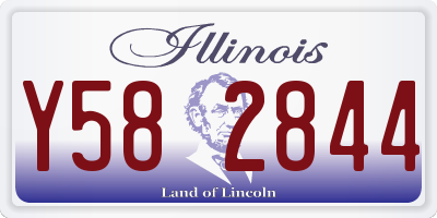 IL license plate Y582844