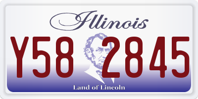 IL license plate Y582845