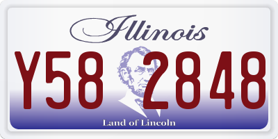 IL license plate Y582848