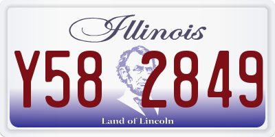 IL license plate Y582849