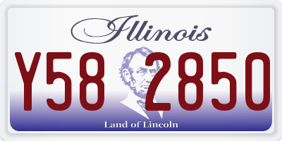 IL license plate Y582850