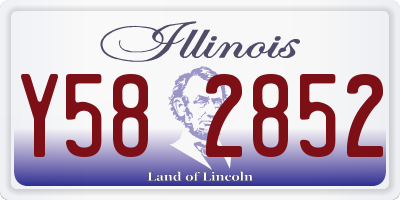IL license plate Y582852