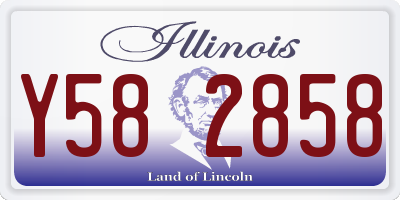 IL license plate Y582858