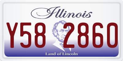 IL license plate Y582860
