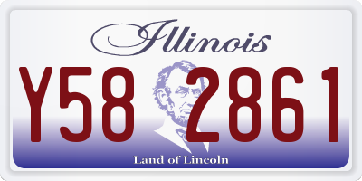 IL license plate Y582861