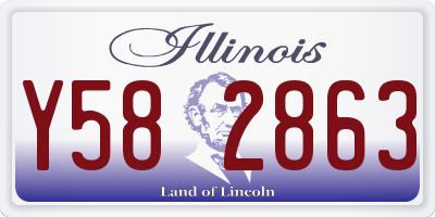 IL license plate Y582863