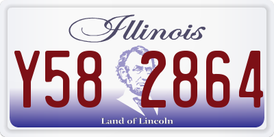 IL license plate Y582864