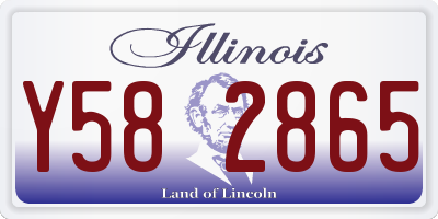 IL license plate Y582865