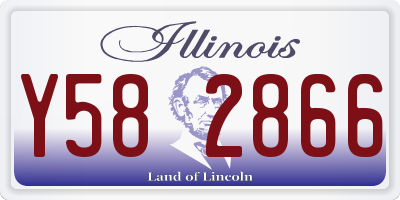 IL license plate Y582866