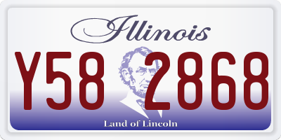 IL license plate Y582868