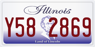 IL license plate Y582869