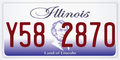 IL license plate Y582870