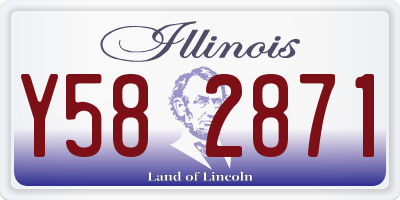 IL license plate Y582871