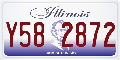 IL license plate Y582872
