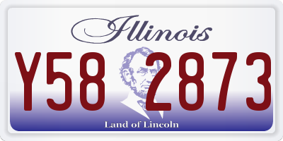 IL license plate Y582873