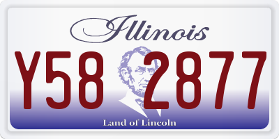 IL license plate Y582877