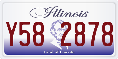 IL license plate Y582878