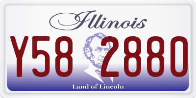 IL license plate Y582880