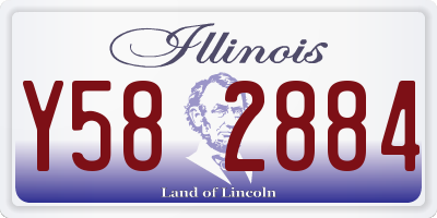 IL license plate Y582884