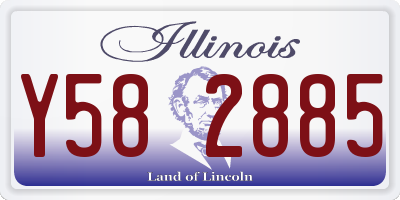 IL license plate Y582885