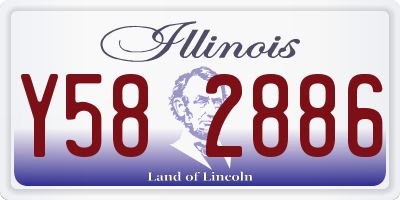 IL license plate Y582886