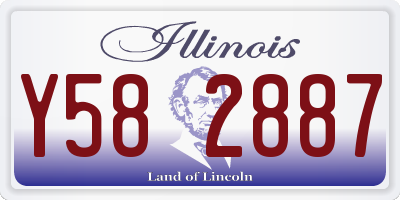 IL license plate Y582887