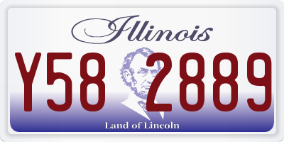 IL license plate Y582889