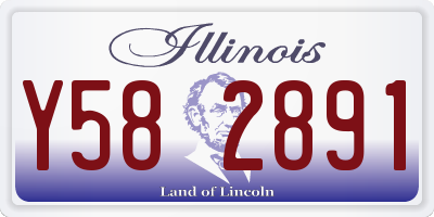IL license plate Y582891
