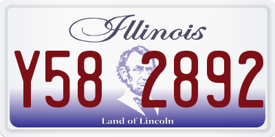 IL license plate Y582892