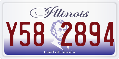 IL license plate Y582894