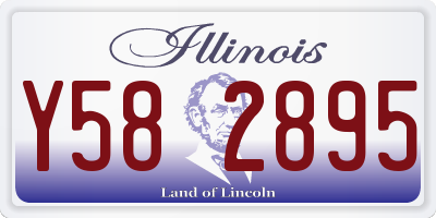 IL license plate Y582895