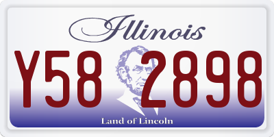 IL license plate Y582898